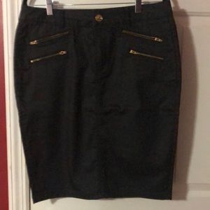 Express Black Jean Skirt